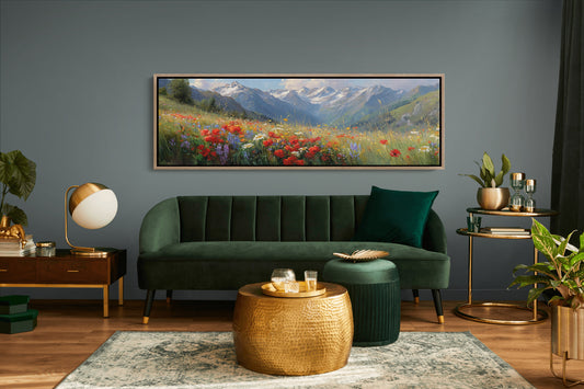 Wildflowers Beneath the Peaks