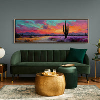Neon Dust Over Desert Twilight