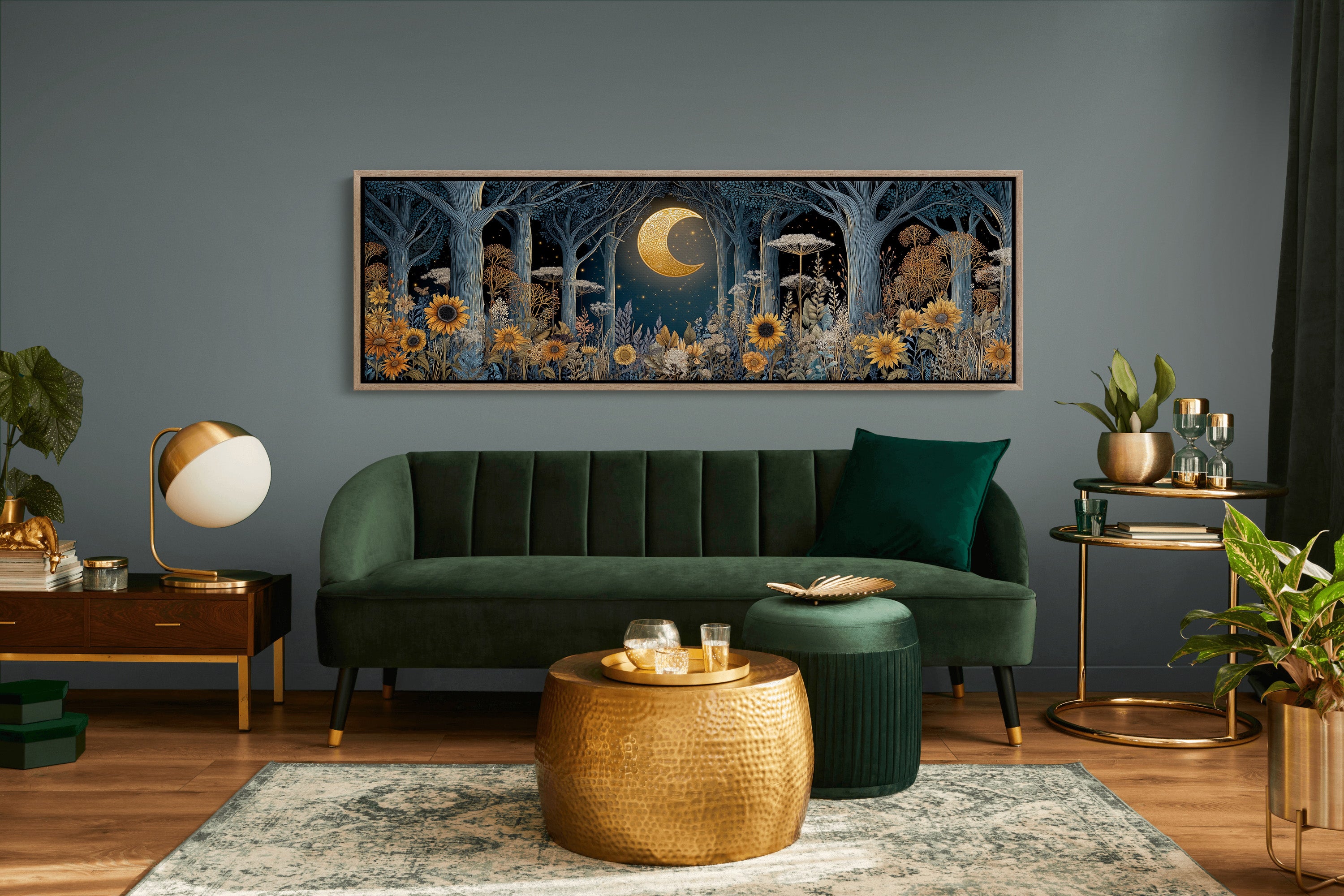 Moonlit Garden of Gold