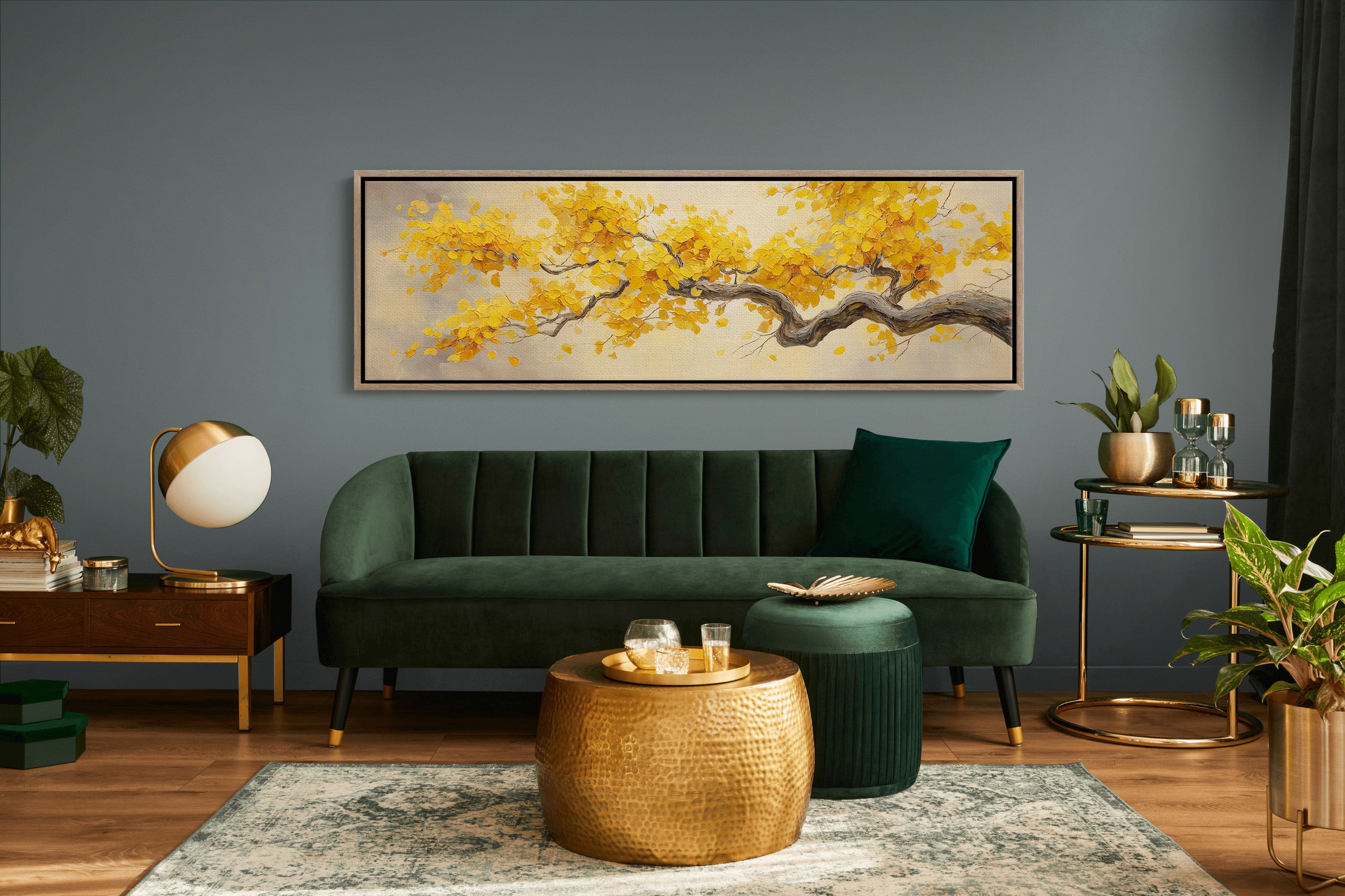 Golden Branch in Autumn Light