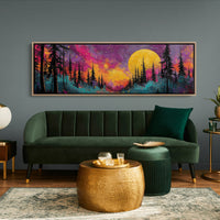 Moonrise Through Painted Fire