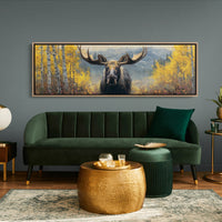 Moose Among the Golden Aspens