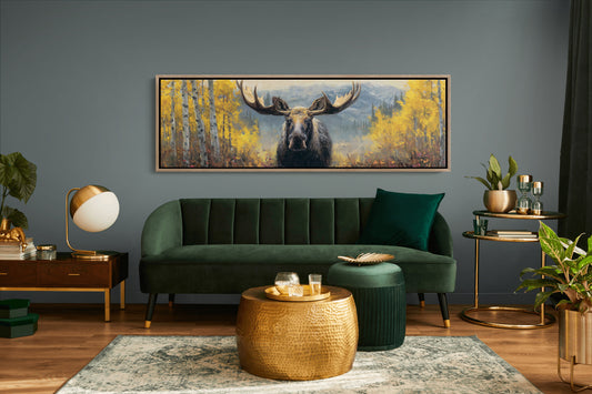 Moose Among the Golden Aspens