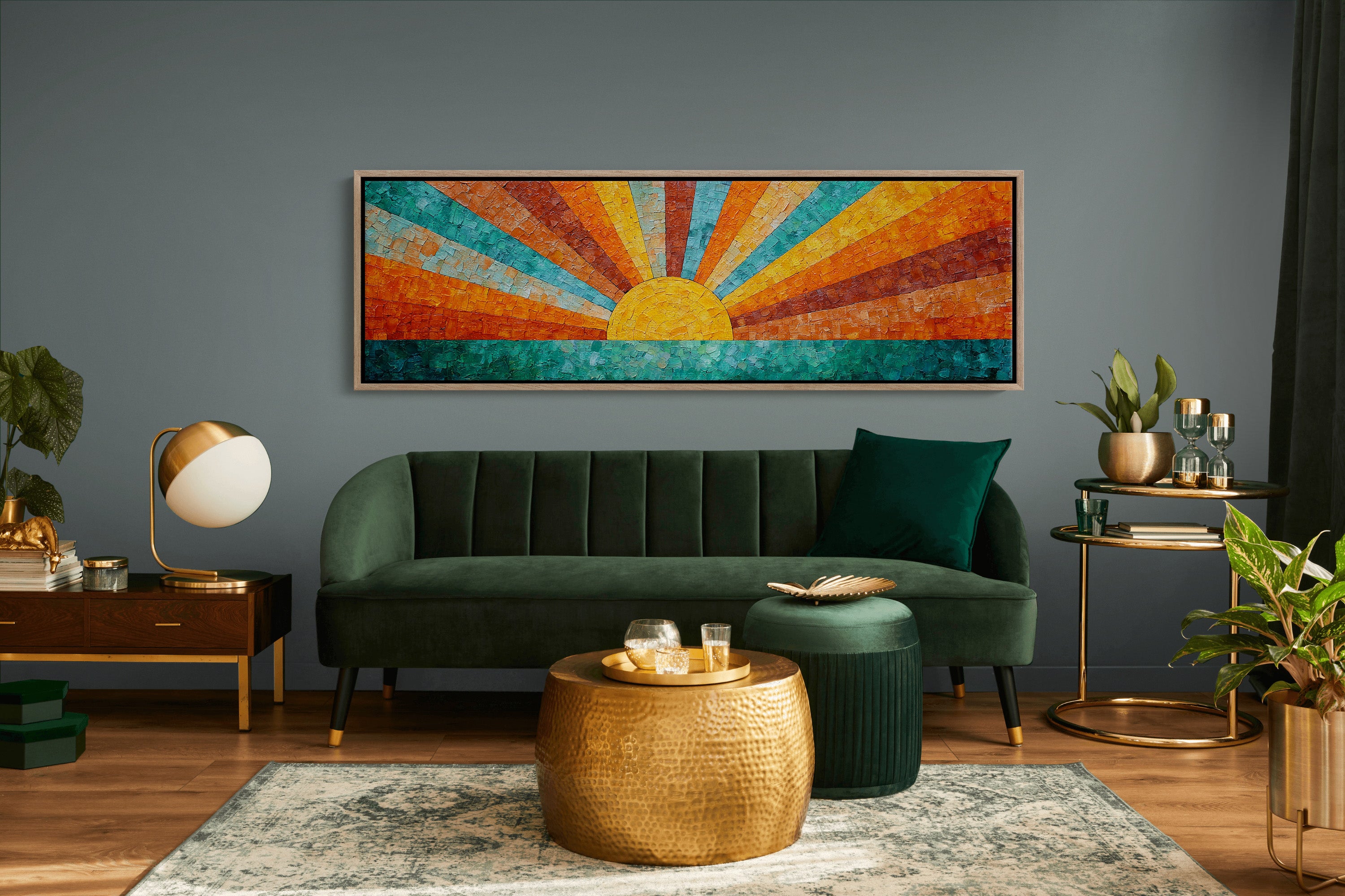Sunburst Over Turquoise Waters