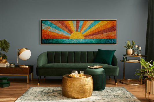 Sunburst Over Turquoise Waters