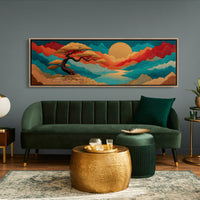 Golden Sun Over Painted Valleys