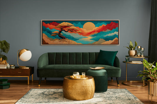 Golden Sun Over Painted Valleys