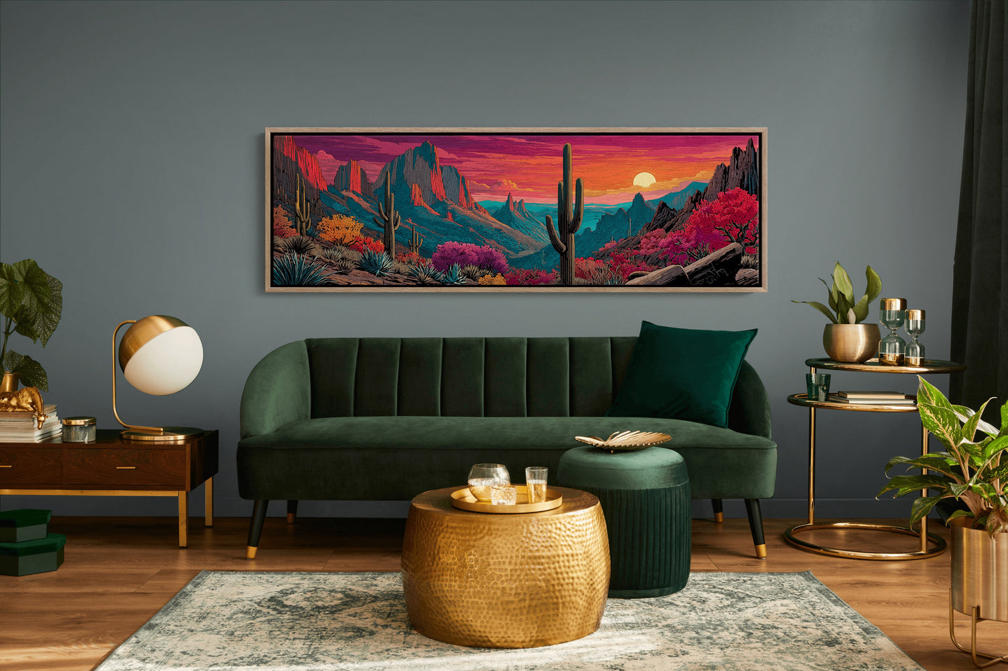 Desert Sunfall in Painted Canyons