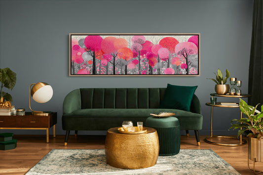 Blossoms in a Crimson Forest