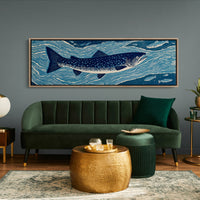 River Drift Beneath Blue Currents