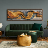 Golden Grain in Weathered Wood