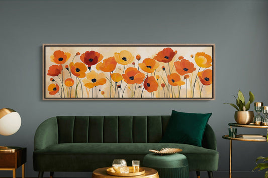 Poppies Dancing in Golden Light