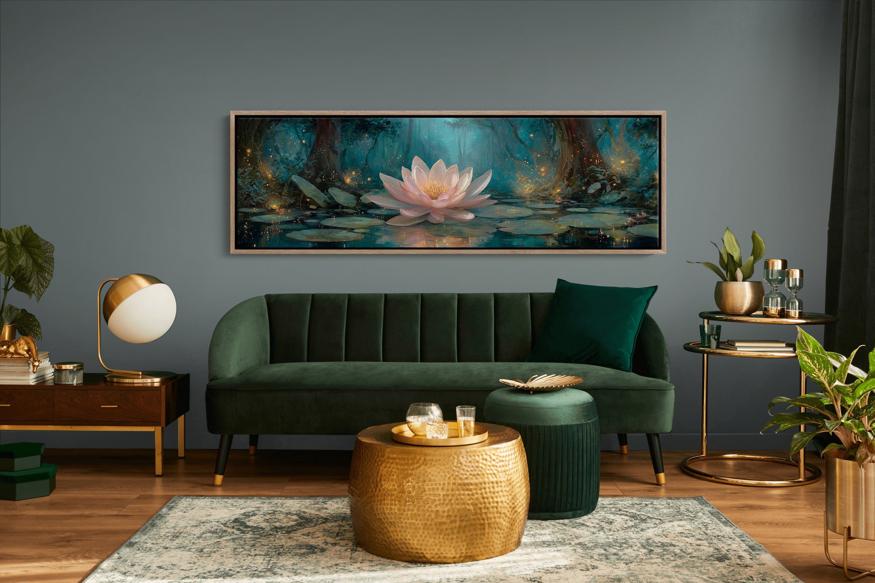 Enchanted Lotus Bloom by Firefly Light