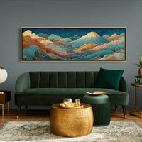 Night Sky Rising Over Gilded Clouds
