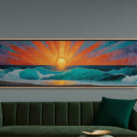 Sunrise Breaking Over Turquoise Waves