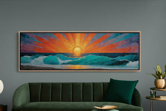 Sunrise Breaking Over Turquoise Waves