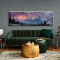 Dawn Fire on Winter Peaks