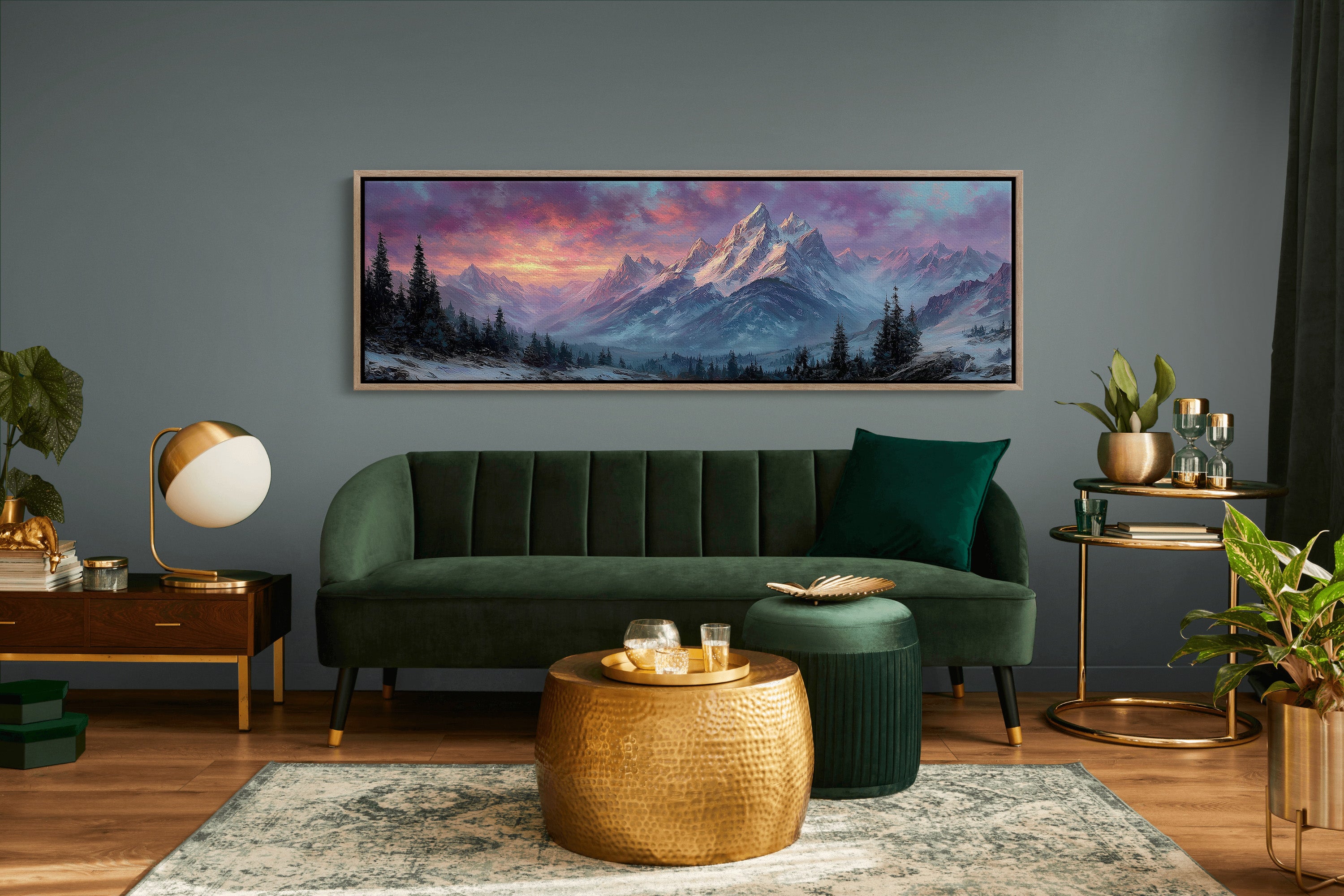 Dawn Fire on Winter Peaks