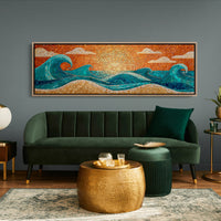 Sunrise Waves in Mosaic Light