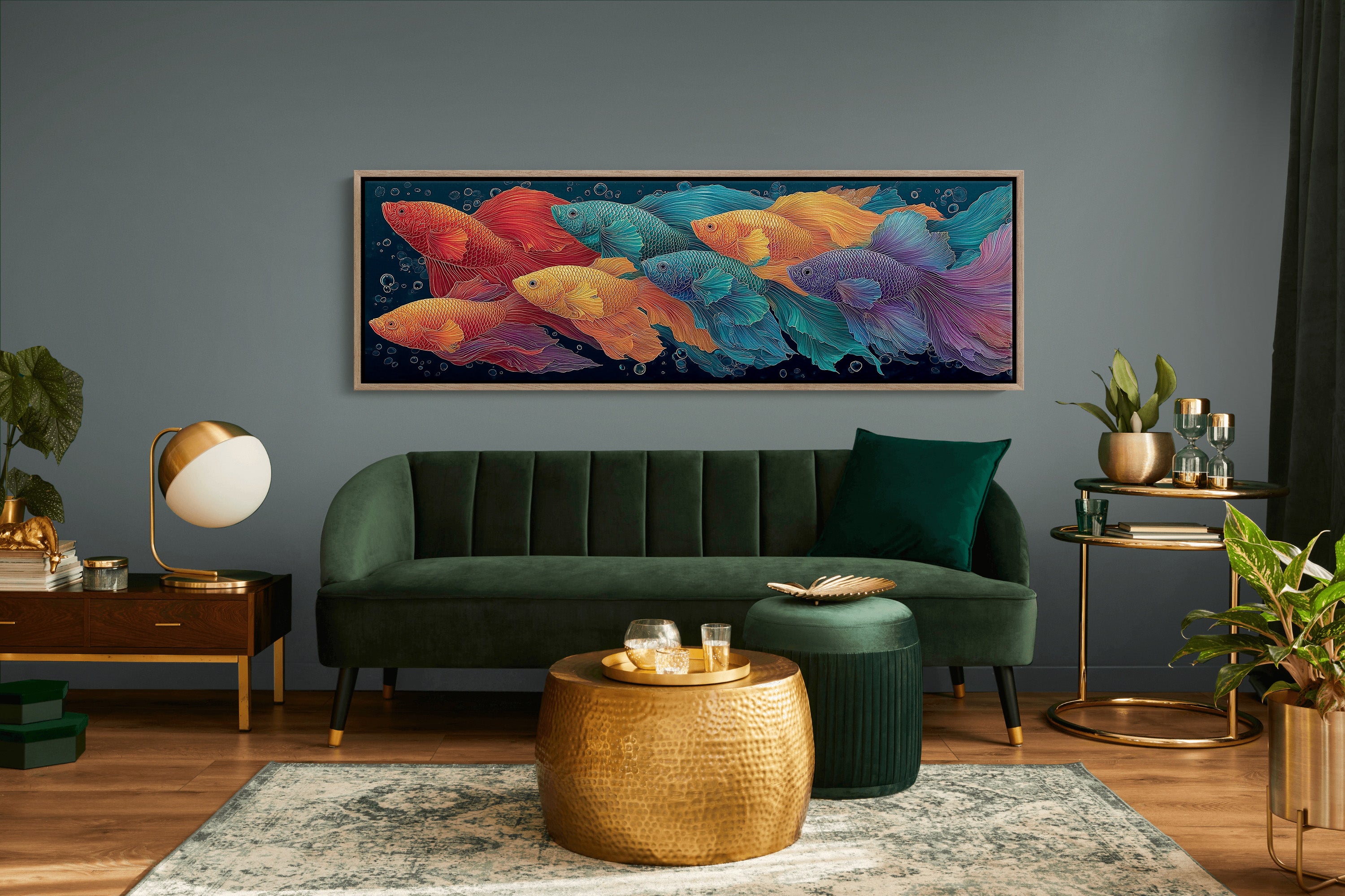 Parade of the Rainbow Bettas