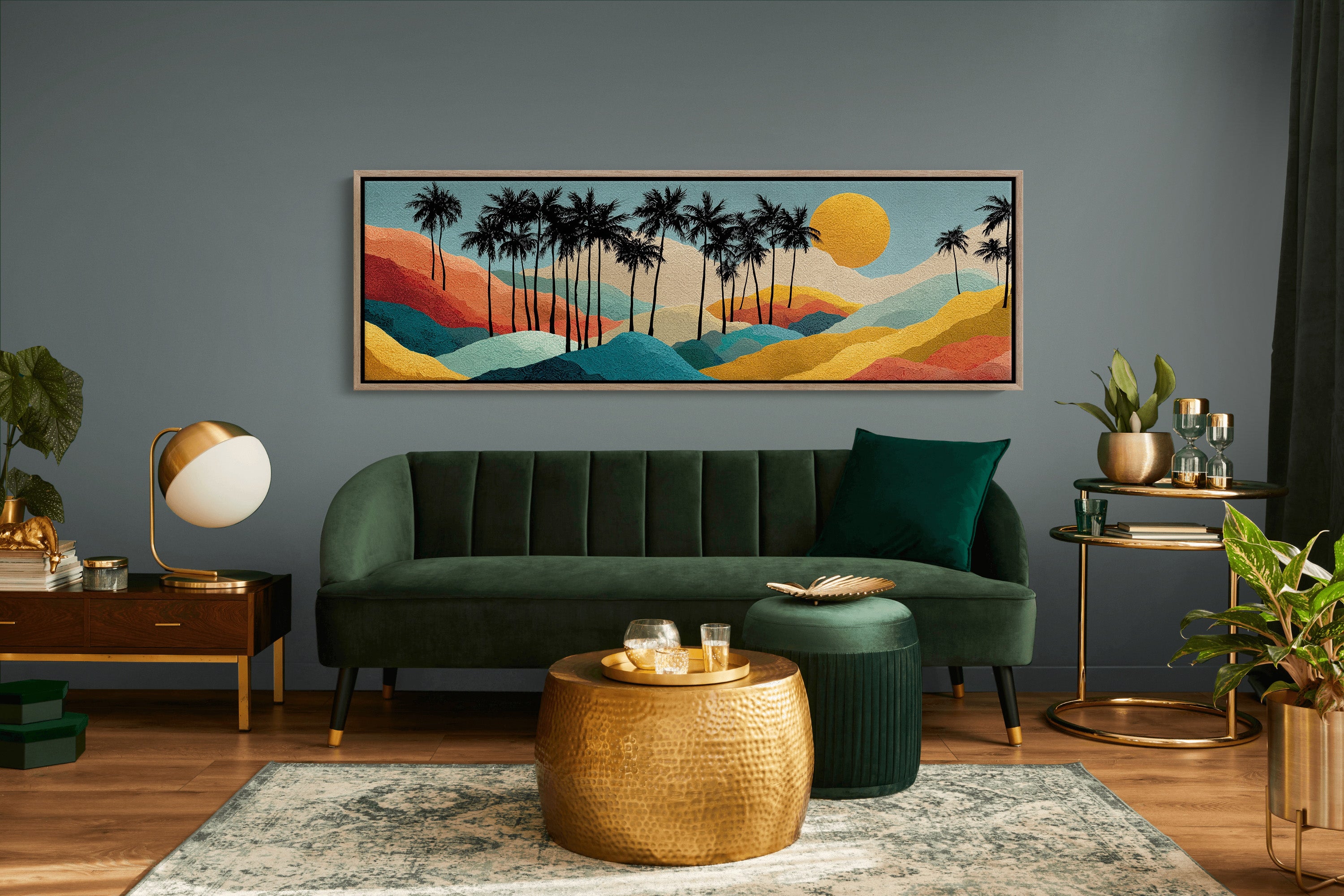 Sunset Over Painted Palms