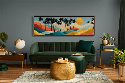 Sunset Over Painted Palms