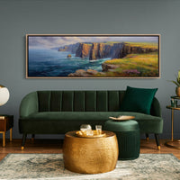 Sunlit Cliffs Above the Northern Sea