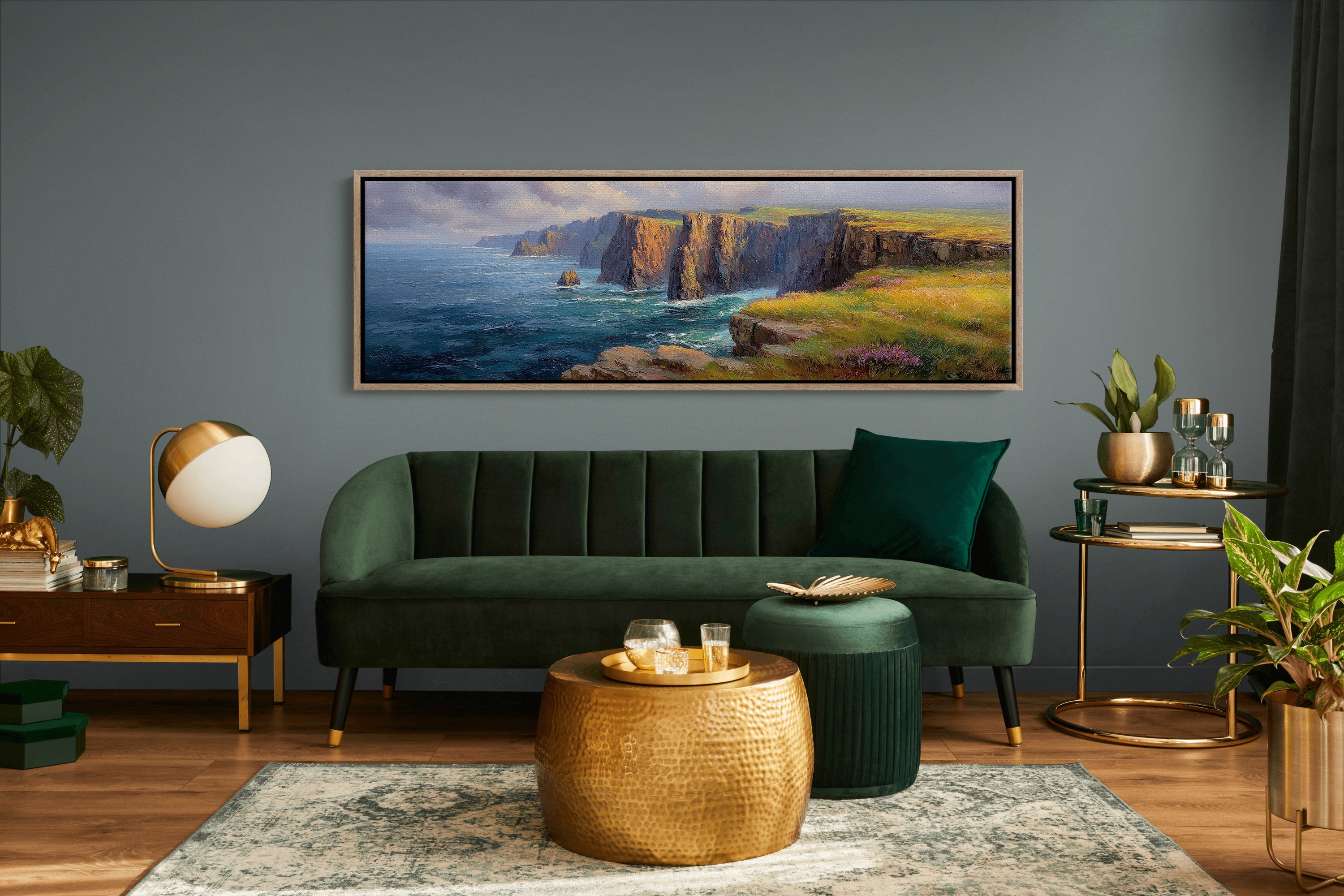Sunlit Cliffs Above the Northern Sea