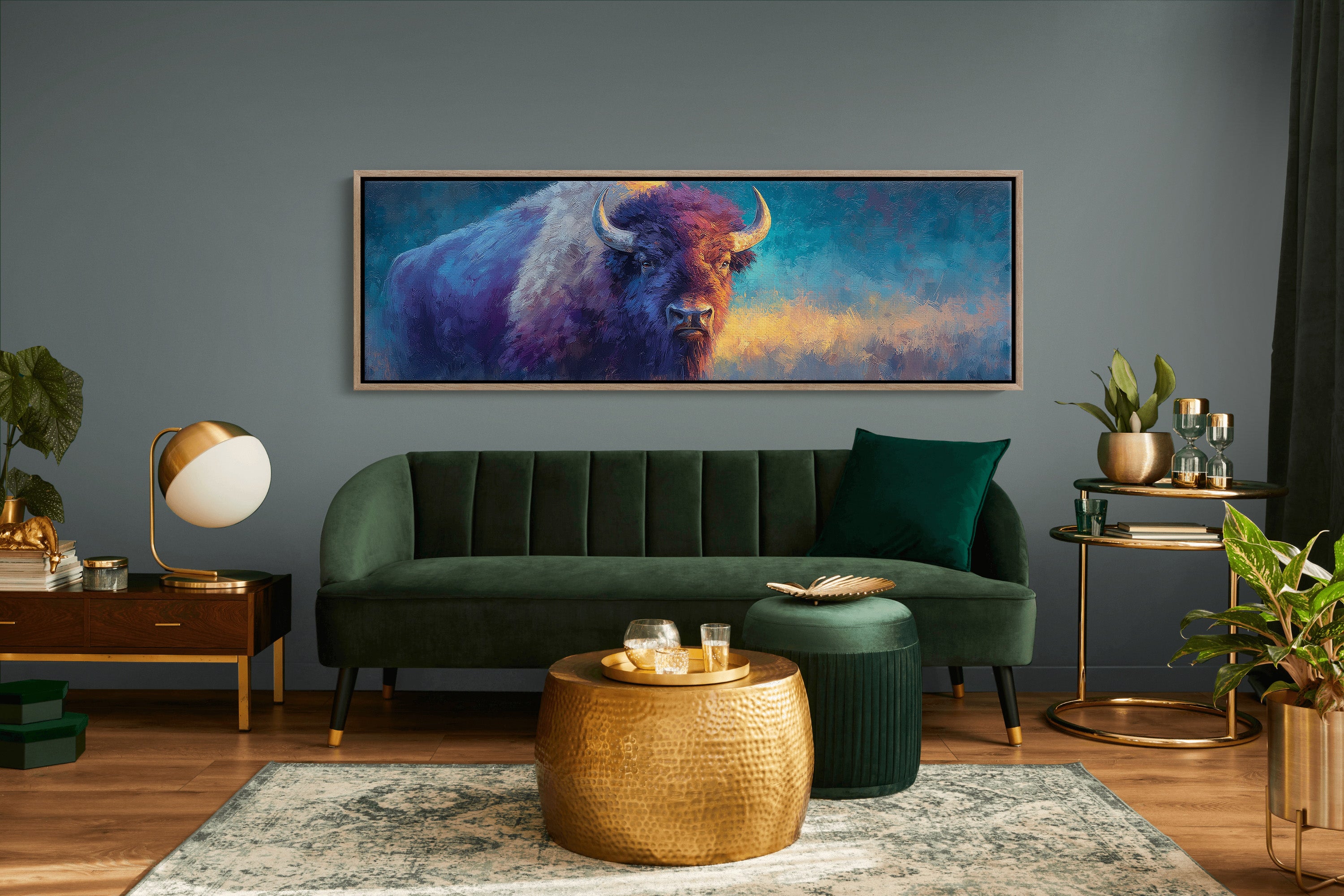 Bison in Painted Twilight