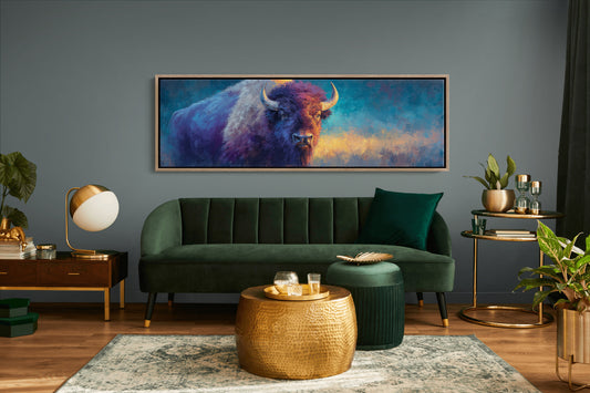 Bison in Painted Twilight