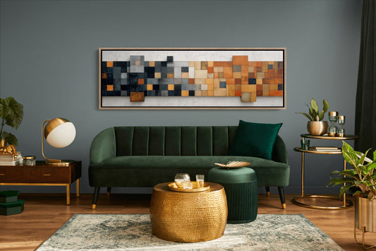 Rust and Charcoal Mosaic