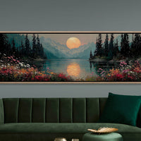 Moonlight Over the Wild Lake