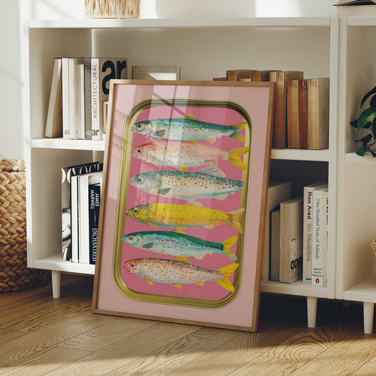 Sardines On A Pink Tin