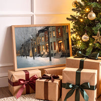 Warm Lights on a Winter Street