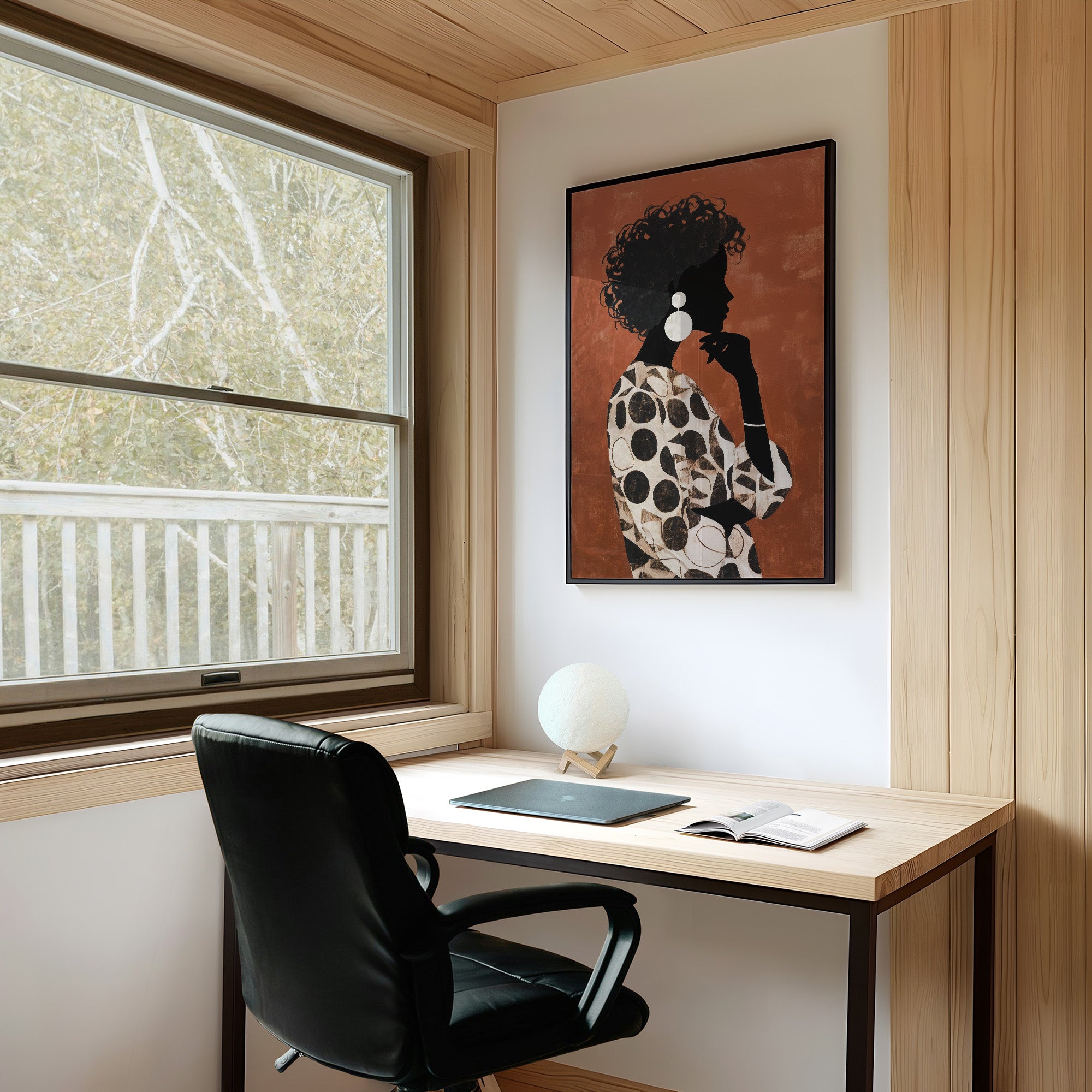 Silhouette in Burnt Sienna