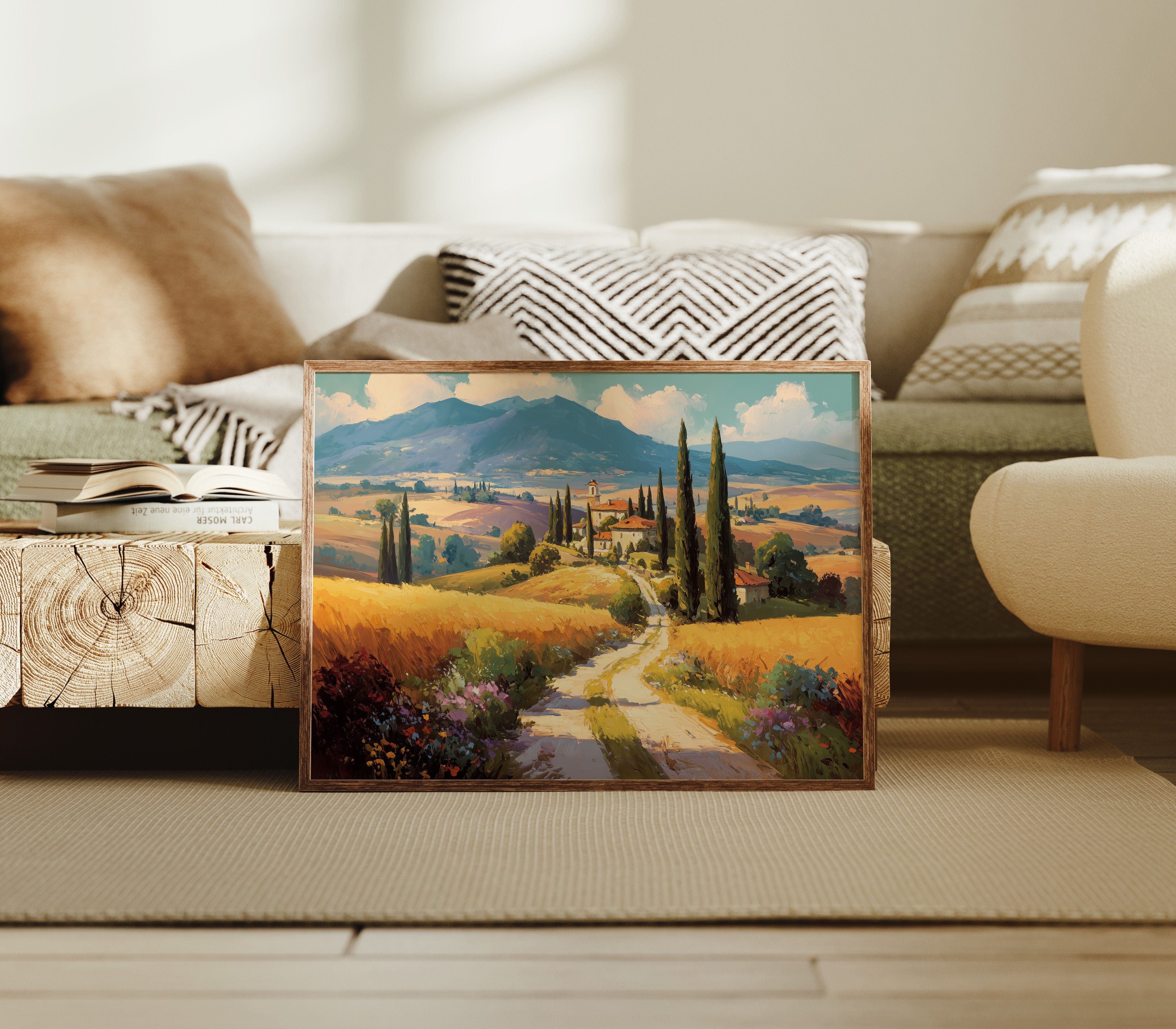 Golden Road to the Hillside Villa