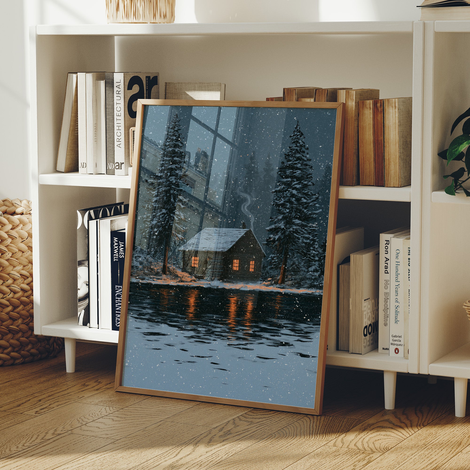 Snow Falling On The Cabin