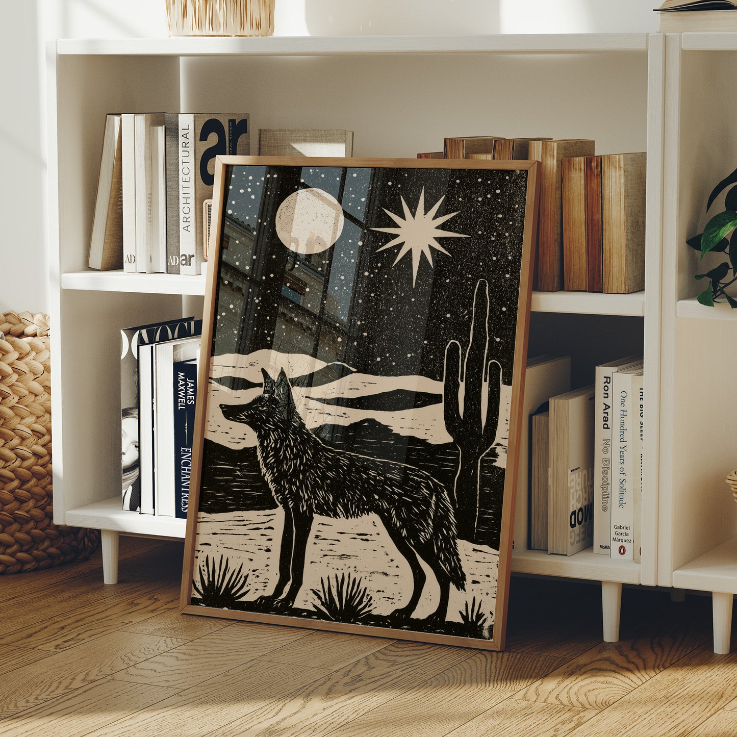 Coyote Beneath The Desert Moon