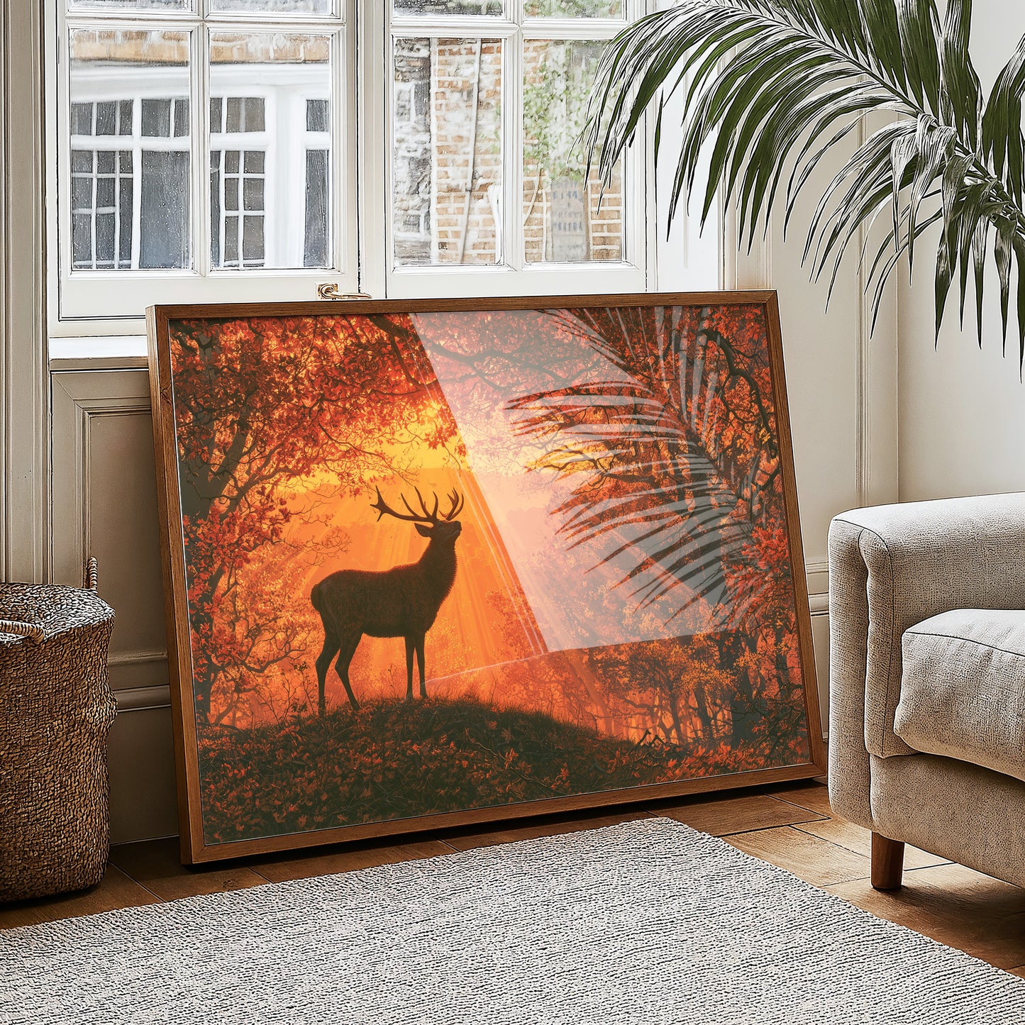 Stag, Struck by Sunrise