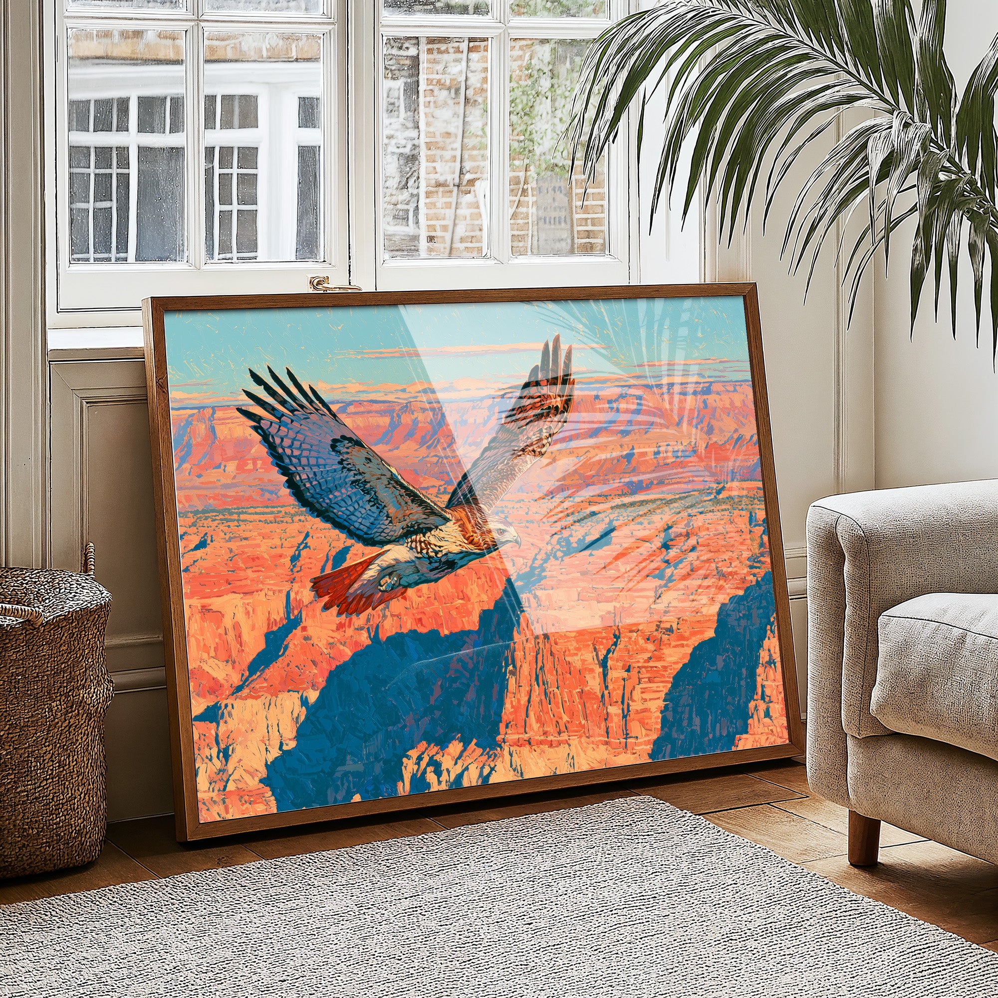 Red-Tail Over the Canyon