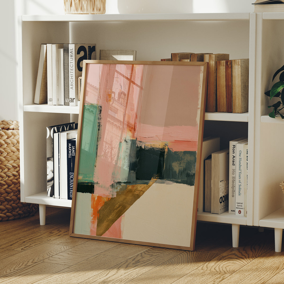 Blush Mint Gold Color Block