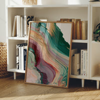 Emerald Wine Marbled Flow