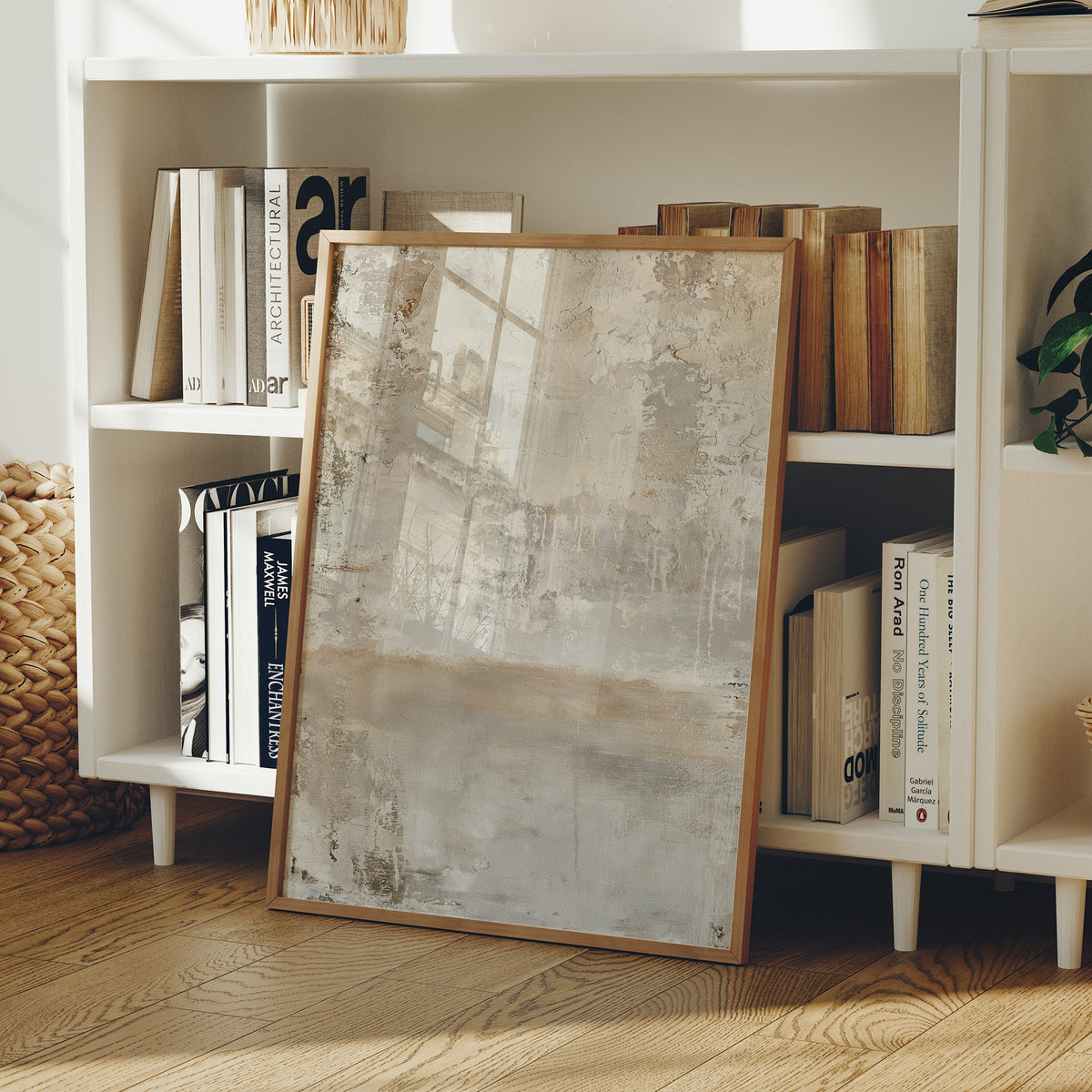 Weathered Neutral Plaster Abstract