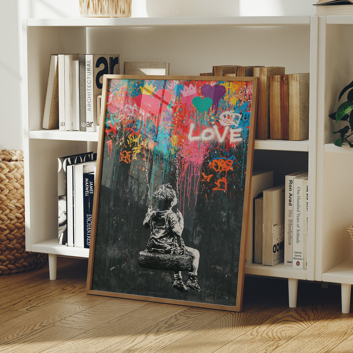 Swing Set Street Art Collage