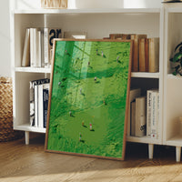 Aerial Golf Course Palette Knife