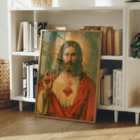 Sacred Heart Vintage Devotional Print