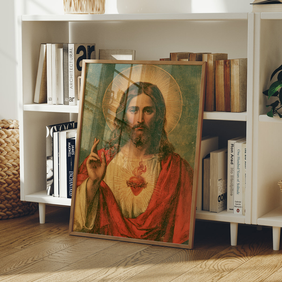 Sacred Heart Vintage Devotional Print