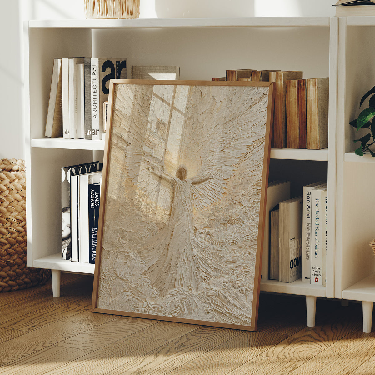 Ivory Textured Angel Ascending
