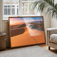 Footprints Over Golden Dunes