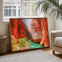 Emerald River Through Red Rock